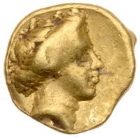 Cyrenaica, Cyrene. Gold 1/10 Stater (0.83 g), ca. 331-322 BC - 2