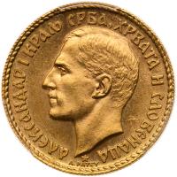 Yugoslavia. 20 Dinara, 1925