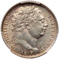Great Britain. Sixpence, 1817