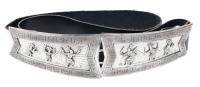 Ladies Unusual Sterling Silver Double Buckle Belt Created by R. Brown