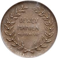 1898 Admiral Dewey - Manila Silver 44 mm Medal - 2