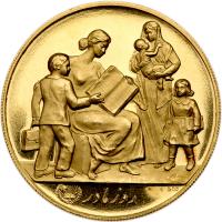 Iran. Gold "Mother Day" Medal, SH1354 (1975) - 2