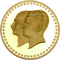 Iran. Golden Jubilee of the National Bank Gold Medal, MS2535 (1976)