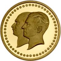 Iran. Golden Jubilee of the National Bank Gold Medal, MS2535 (1976)