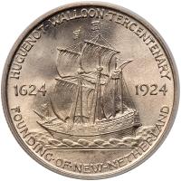 1924 Huguenot-Walloon Half Dollar - 2