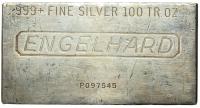 A 100 Troy Ounce .999+ Fine Silver Bar