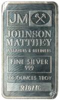 A 100 Troy Ounce .999 Fine Silver Bar