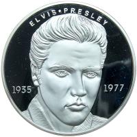 One Half Pound (8 ounce) Elvis Presley 1935-1977 Graceland .999 Silver Medal 90 mm