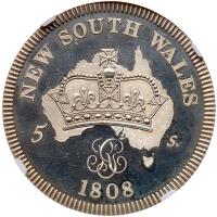 Australia. 1808-dated George III Fantasy Pattern Crown or Five Shillings - 2