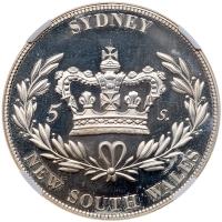 Australia. 1840-dated Victoria Crown of 5 Shillings NGC PF64 Cameo - 2