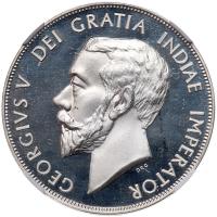 Great Britain. 1910-dated George V Fantasy Pattern Double Florin