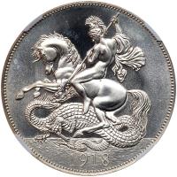 Great Britain. 1918-dated George V Fantasy 'Crown' - 2