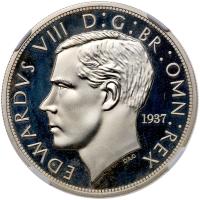 Great Britain. 1937-dated Edward VIII Crown or Five Shillings PF67 Ultra Cameo