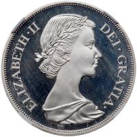 Great Britain. 1953-dated Elizabeth II Fantasy Double Florin or Four Shillings