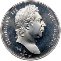 Ireland. 1820-dated George III Fantasy Pattern Crown or Five Shillings