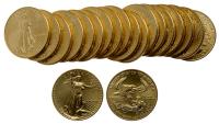 20-piece lot of 1989 $50.00 One Ounce American Gold Eagles