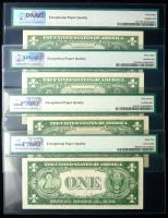 4-piece lot of Gem Crisp Unc Silver Certificates - 2