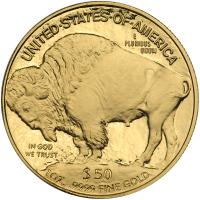 2006-W. $50.00 Gold 1 ozt Buffalo. Gem Proof - 2