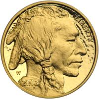 2013-W. $50.00 Buffalo Gold One Ounce .9999 Gem Proof