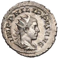 Philip II. Silver Antoninianus (3.50 g), AD 247-249