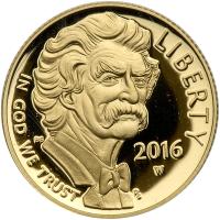 2016-W. $5.00 Gold Mark Twain in Gem Proof