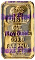 Swisse One Troy Ounce Pamp Gold Bar 999.9 Fine