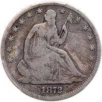 1872-CC Liberty Seated 50C