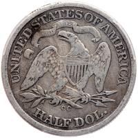 1872-CC Liberty Seated 50C - 2