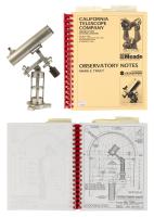 California Telescope Company Catalog from 1995 with Sample Model.