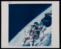 Gemini 4: Ed White's Historic Space Walk. Vintage Original Color Photograph, Red Letters "A Kodak Paper" Photograph