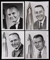 13 Vintage Original, Silver Gelatin B&W Mercury Astronaut Portrait Prints. Some Duplicates. Also 9 Upper Level Personnel with Pr