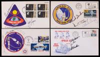 Four Crew Signed Covers by the Astronauts of Apollo 8, Apollo 9, Apollo 12 and Apollo 15 All in Excellent Condition. Four Moonwa