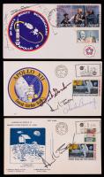 Crew Signed Covers for Apollo 9 and Apollo 12. Also an Alan Bean Signed Apollo 12 Post Card