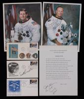 Skylab Collection: Signed Items by Skylab Astronauts on Photos, Covers and 4 Signing a Great Poem by Acclaimed Poet Edgar Guest