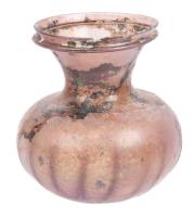 Flaring Rim Aubergine Jar in Choice Condition