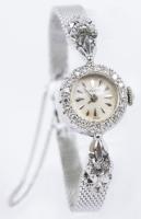 Ladies Longines 14K White Gold and Diamond Watch, Manual Wind and Keeps Perfect Time