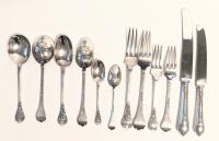 Beautiful Vintage Sterling Silver by Langfords Silver Galleries of London, Beautiful Pattern Even on Verso of all the Spoons