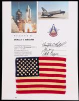 Flown American Flag During Space Shuttle "Columbia" STS-1 April 12-14, 1981