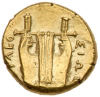 Sicily, Syracuse. Agathokles, 317-289 BC. Electrum 25 Litrai (1.85g) - 2