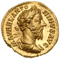 Marcus Aurelius, A.D. 161-180. Gold Aureus (7.33g)