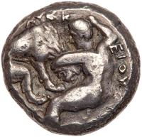 Paeonian Kingdom. King Leykkeois, 356-335 BC. Silver Tetradrachm (12.71g) - 2