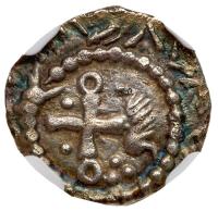 Great Britain. Early Anglo Saxon Period, (680-710). Silver Sceat (1.21 g) - 2