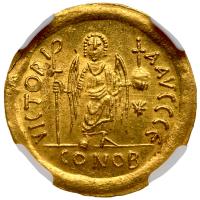 Justinian I, AD 527-565. Gold Solidus (4.47g) - 2