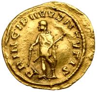 Hostilian, AD 251 AD. Gold Aureus (4.76g) - 2