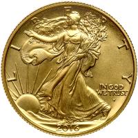 2016-W. Liberty Walking Centennial Gold Coin &Acirc;&frac12; ozt pure gold