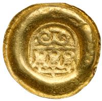 German States: Cologne (City). Gold Strike of Uniface (Bracteate type) Heller, (c.1596)