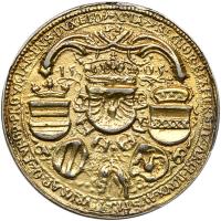 Austria. House of Habsburg. Cast medal, gold-plated, after the Show Guldiner, 1505 - 2
