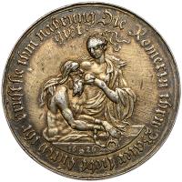 German States: Saxony. Silver Medal, (1626) Sharpness of VF