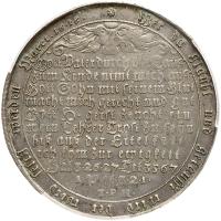 German States: Harz. Baptismal (or Tauf) Taler, 1703-EPH PCGS About Unc - 2