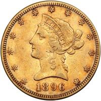 1896-S $10 Liberty VF20